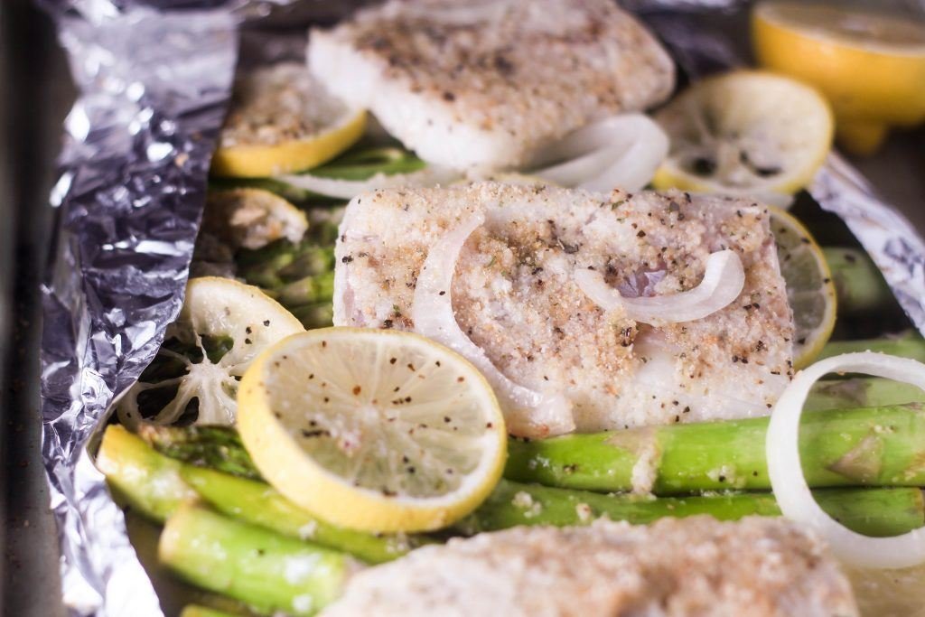 Fish and Asparagus